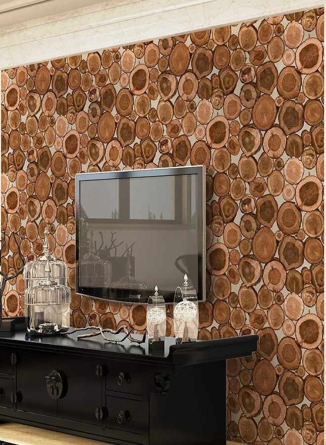 Eurotex Wood Design Wallpaper for Covering Living Room, Bedroom Walls (PVC, Size 21" inch X 33ft, Roll- 57sqft, Color Wooden Blocks) - Image 3